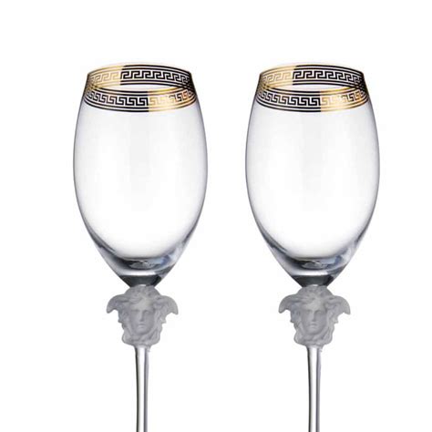 versace wine glasses replica|versace medusa drinking glasses.